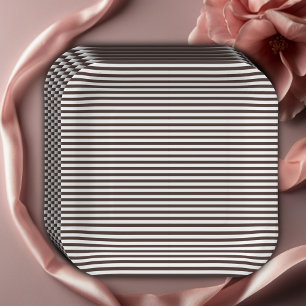 Assiettes En Carton Paris Eiffel en amour Baby shower Café français