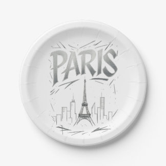 Assiettes En Carton Paris Perfect Party (assiette en papier)