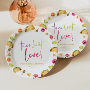 Assiettes En Carton Parlons d'amour ! Fête de Fiançailles Fiesta