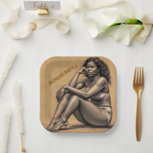 ASSIETTES EN CARTON PARTI BACHELOR