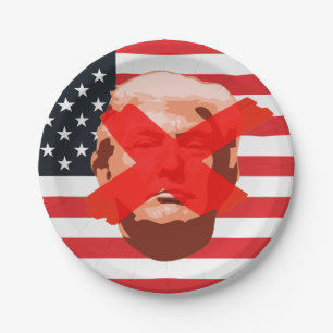 Assiettes En Carton Parti de l'impeachment de Trump
