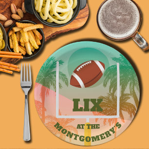 Assiettes En Carton Parti des droits de football