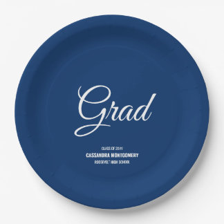 Assiettes En Carton Parti minimaliste de la marine moderne de graduati