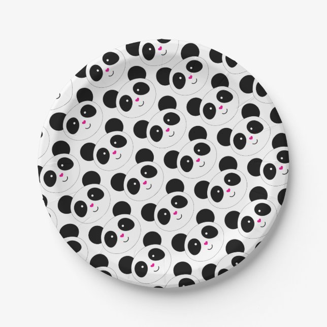 Assiettes En Carton Parti Panda (Devant)