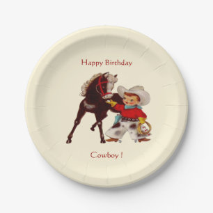 Assiettes En Carton Partie de cowboy