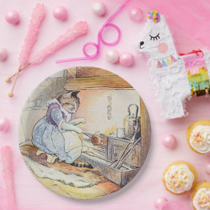 Assiettes En Carton Partie de retraite de la Cuisine de chat Kitty