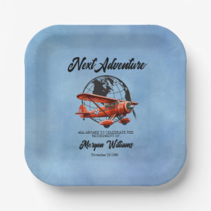 Assiettes En Carton Partie de retraite Prochain plan de voyage aventur