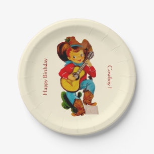 Assiettes En Carton Partie d'enfant de cowboy