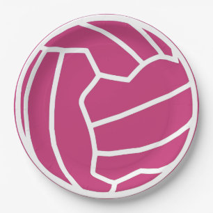 Assiettes En Carton Partie orientée de boule de net-ball fait sur