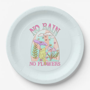 Assiettes En Carton Pas de pluie, pas de fleurs   Inspirer Floral & Ch