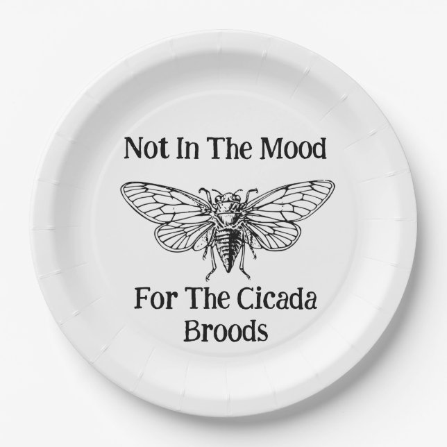 Assiettes En Carton Pas D'Humeur Pour Les Broods Du Canada (Devant)