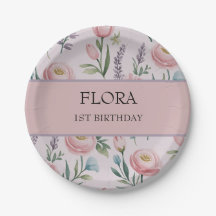 Pastel Doux personnalisé Roses Floraux & Tulipes