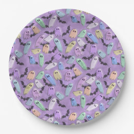 Assiettes En Carton Pastel Ghost