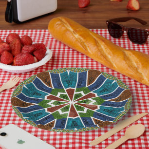 Assiettes En Carton Pastels doux et Gras Primaries Plaques en papier