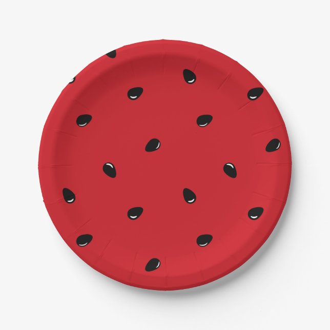 Assiettes En Carton Pastèque (Devant)