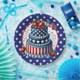 Assiettes En Carton Patriotic And Sassy Celebration 