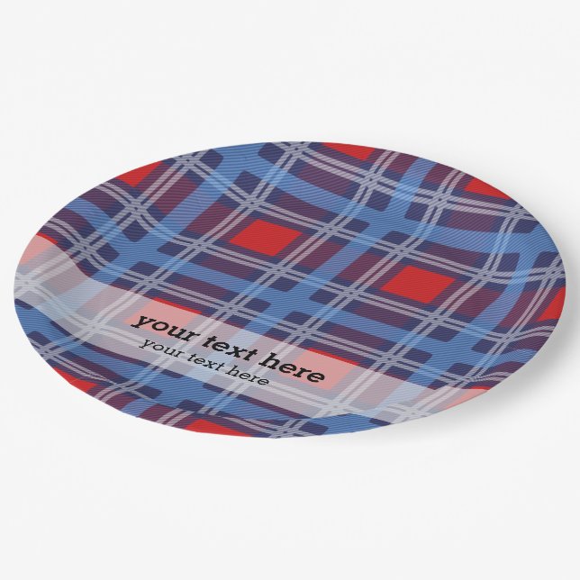 Assiettes En Carton Patriotique (Angle)