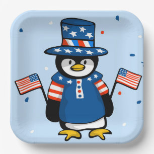 Assiettes En Carton Patriotique