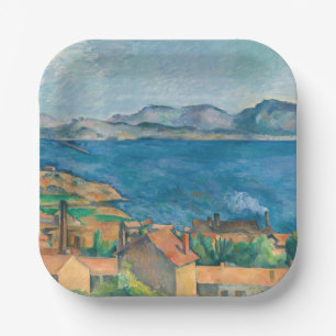 Assiettes En Carton Paul Cezanne - Baie de Marseille, vue d'Estaque