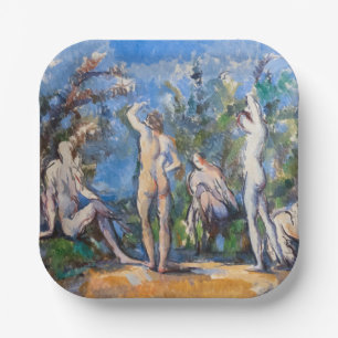 Assiettes En Carton Paul Cezanne - Cinq Baigneurs