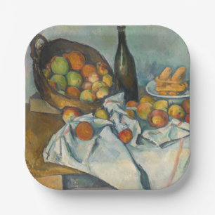 Assiettes En Carton Paul Cezanne - Le panier des pommes
