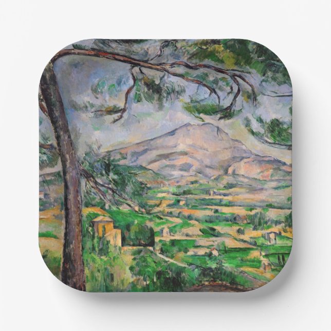 Assiettes En Carton Paul Cezanne - Mont Sainte-Victoire et Grand Pin (Recto)
