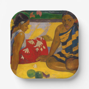 Assiettes En Carton Paul Gauguin - Femmes tahitiennes / Parau Api