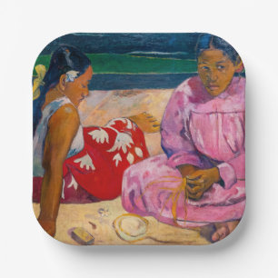 Assiettes En Carton Paul Gauguin - Femmes tahitiennes sur la plage