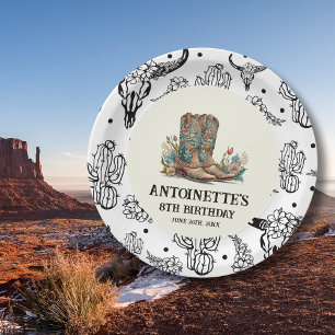 Assiettes En Carton Pays Western Anniversaire