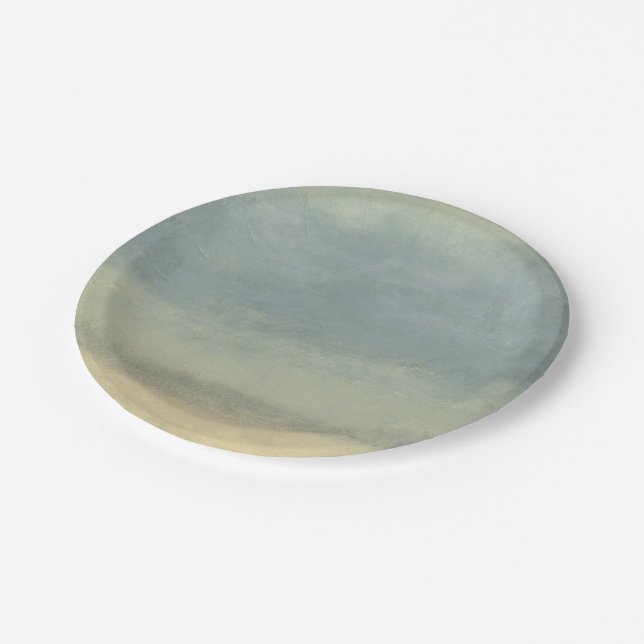 Assiettes En Carton Paysage Abstrait avec ciel couvert (Angle)