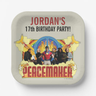 Assiettes En Carton Peacemaker la série Plaques papier d'anniversaire