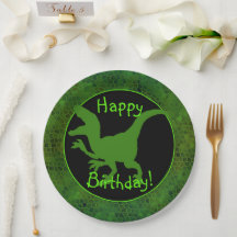Peau de dinosaure vert Joyeux anniversaire !