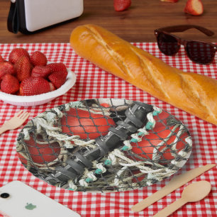 ASSIETTES EN CARTON PÊCHE