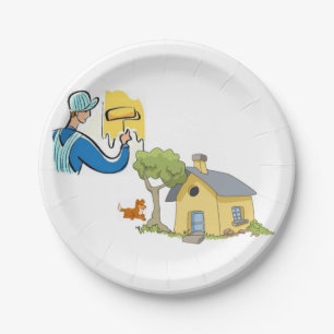 Assiettes En Carton Peintre Plaques de papier