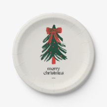 Peinture moderne de Noël Arbre Vacances de Noël