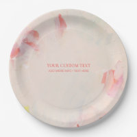 Peinture rose et corail Abstraite peinture texte p