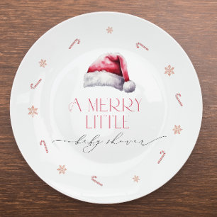 Assiettes En Carton Père Noël Baby Un Joyeux Petit Baby shower