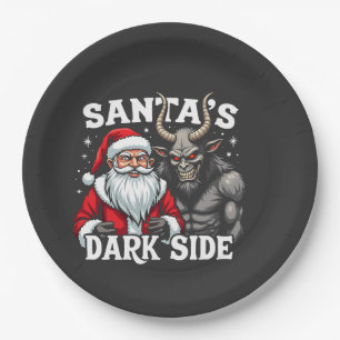 Assiettes En Carton Père Noël Dark Side Christmas Père Noël Krampus De