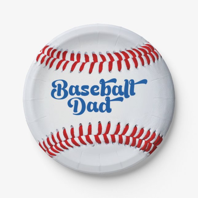 Assiettes En Carton Père père de baseball (Devant)