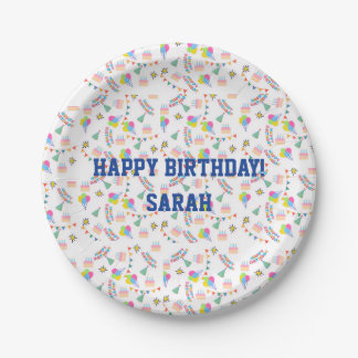 Assiettes En Carton Personalized happy birthday plate