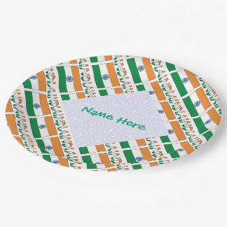 Assiettes En Carton Personalized India Tiled Party