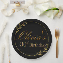 Personnalise l'anniversaire avec un cadre doré