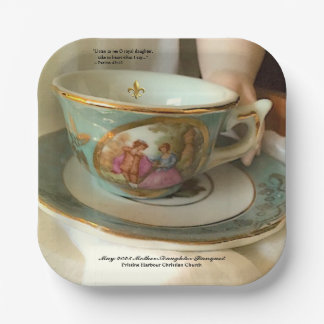 Assiettes En Carton Personnalisé [Votre Événement] Plaque Papier Franç