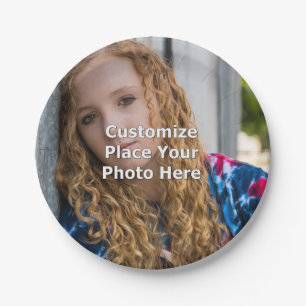 Assiettes En Carton Personnaliser avec votre photo