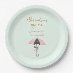 Assiettes En Carton Personnaliser le parapluie de Fête des mariées
