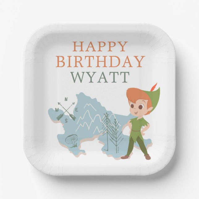 Assiettes En Carton Peter Pan | Premier anniversaire (Recto)