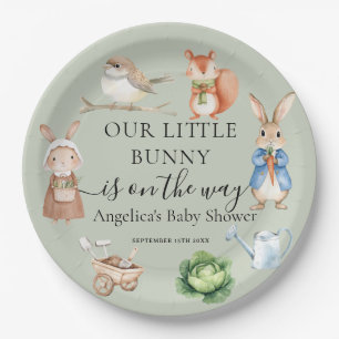 Assiettes En Carton Peter Rabbit Animaux Jardin Outils Baby shower
