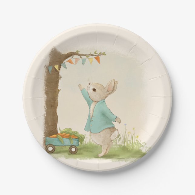 Assiettes En Carton Peter Rabbit Anniversaire de enfant&Game (Devant)