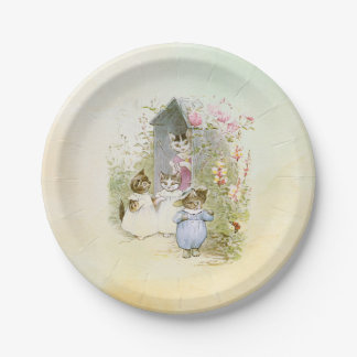 Assiettes En Carton Peter Rabbit (chats)