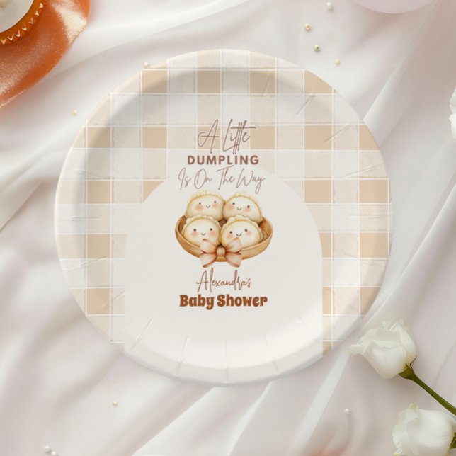 Assiettes En Carton Petit Baby shower de dumping (Créateur téléchargé)